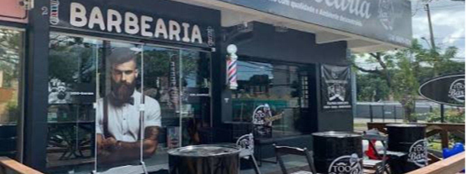 Fachada ou ambiente da Barbearia Alegrense